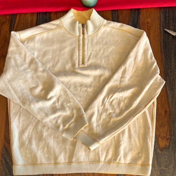 Tommy Bahama Reversible 1/4 Sweater. Keeps you Warm. EUC. - Picture 3 of 9